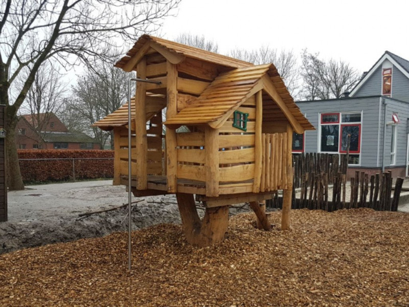 In het algemeen microscopisch onderdelen Robinia houten boomhut - ABC Terreininrichting - speeltoestellen,  sporttoestellen